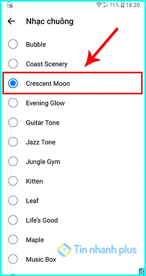 Cách thay đổi âm thanh thông báo Messenger