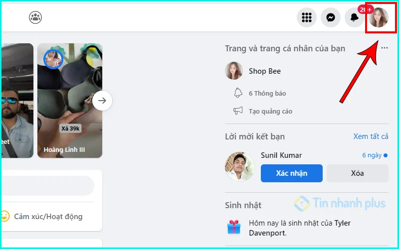 cách up ảnh lên story không bị mờ trên máy tính