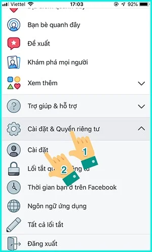 Cách bật theo dõi trên Facebook bằng iPhone