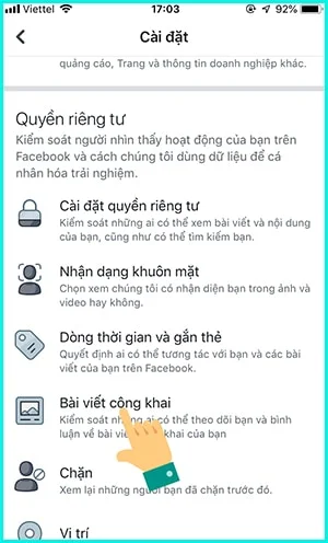 Cách bật theo dõi trên Facebook bằng iPhone