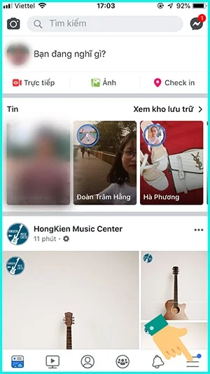 Cách bật theo dõi trên Facebook bằng iPhone