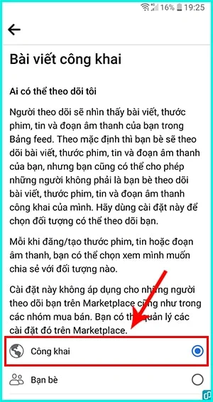 Bật theo dõi Facebook trên điện thoại