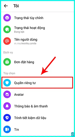 cách bỏ hạn chế tin nhắn trên Messenger
