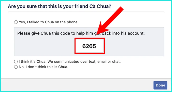 Cách lấy lại Facebook không cần mã xác nhận