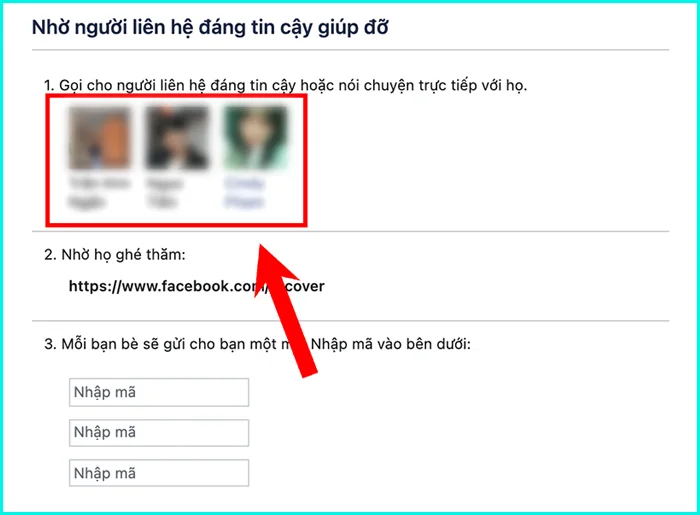Cách lấy lại Facebook không cần mã xác nhận