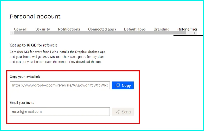 cách tăng dung lượng dropbox