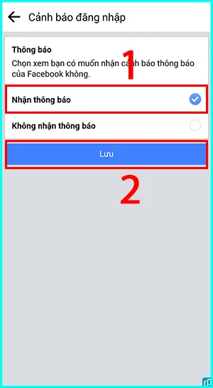 bặt chức năng cảnh báo khi đăng nhập lạ