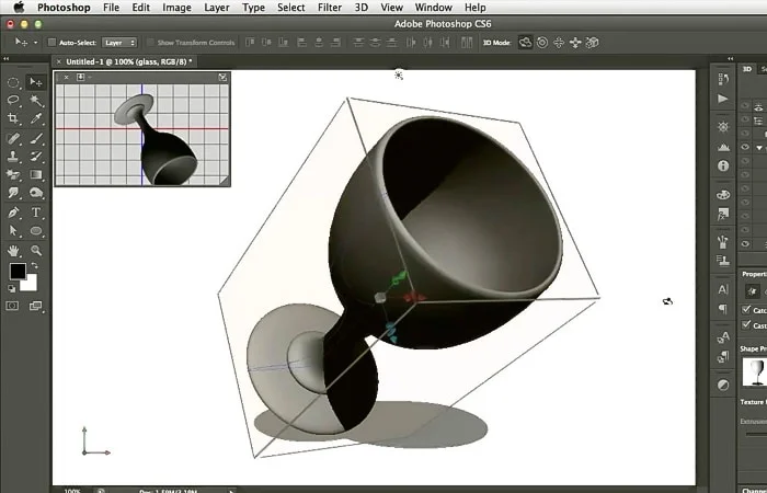 bật tính năng 3d trong photoshop