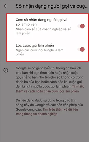 cảnh báo cuộc gọi rác trên điện thoại