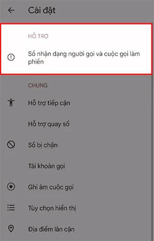 cảnh báo cuộc gọi rác trên điện thoại