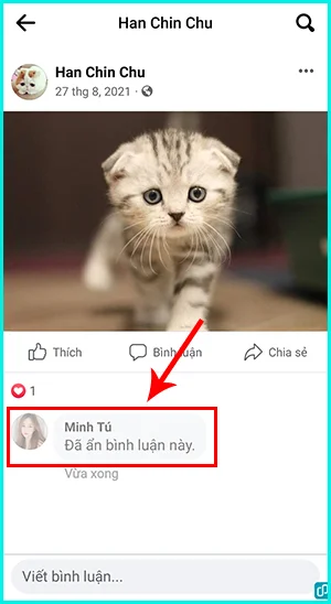 cách bỏ ẩn bình luận trên facebook cá nhân
