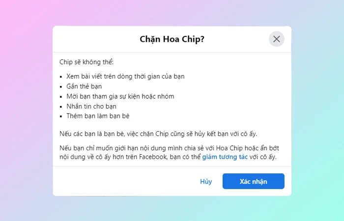 Cách chặn, bỏ chặn ai đó trên Facebook đơn giản nhất