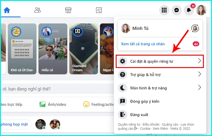 cách chặn tin nhắn người khác trên facebook bằng máy tính