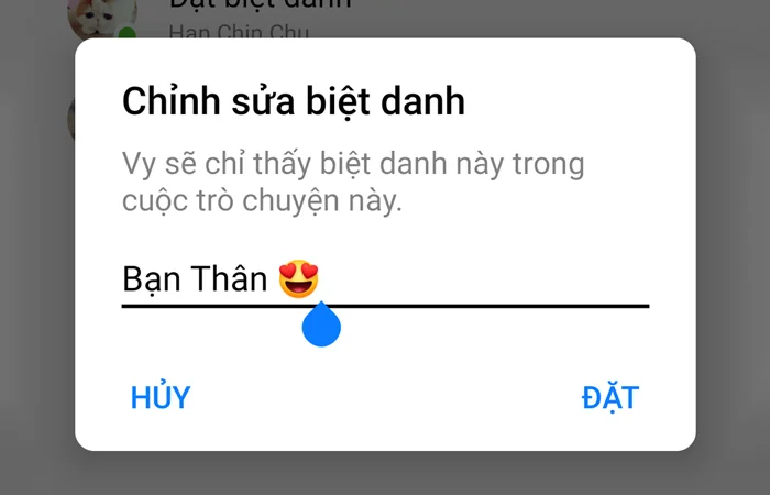 Cách đặt biệt danh trên Messenger bằng điện thoại và máy tính