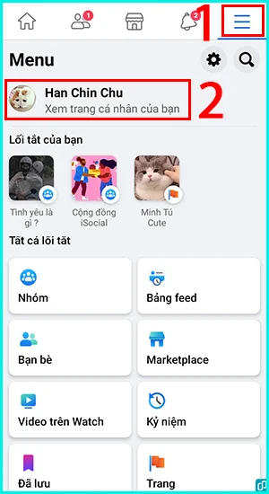 xóa ảnh đại diện trên Facebook bằng điện thoại