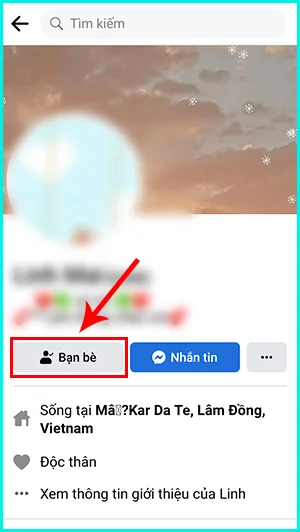 cách giảm tương tác với người khác trên facebook bằng điện thoại