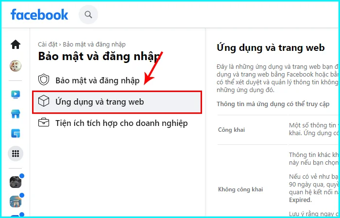 cách gỡ ứng dụng đã liên kết trên facebook bằng máy tính