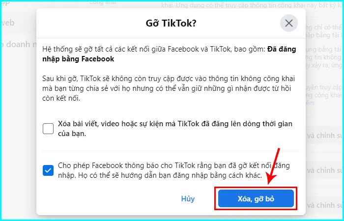 cách gỡ ứng dụng đã liên kết trên facebook bằng máy tính