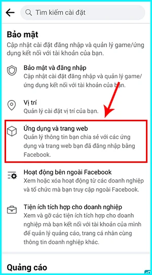 cách gỡ ứng dụng đã liên kết với facebook trên điện thoại