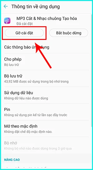 cách gỡ bỏ ứng dụng trên Messenger