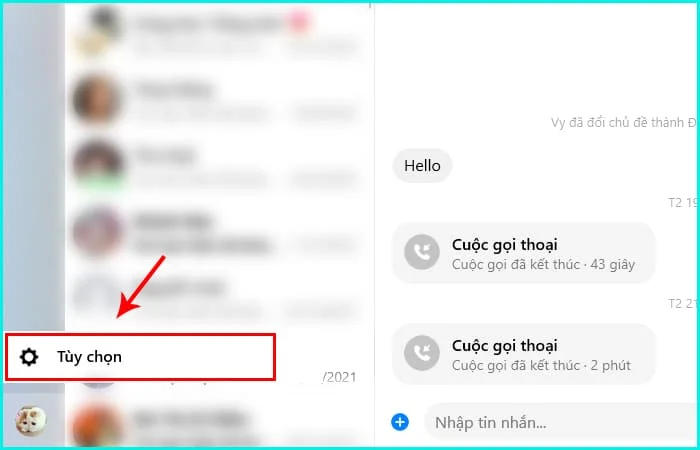 cách khóa messenger trên máy tính