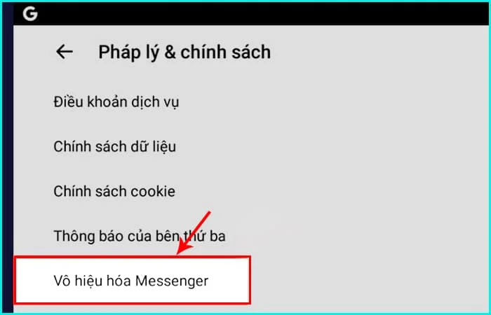 cách khóa messenger trên máy tính