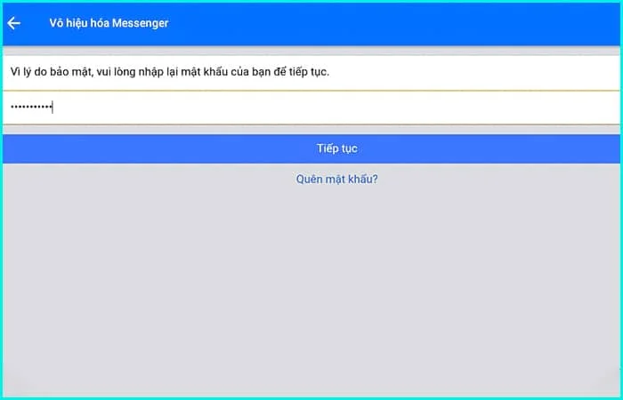 cách khóa messenger trên máy tính