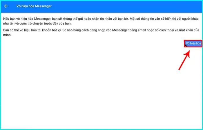 cách khóa messenger trên máy tính