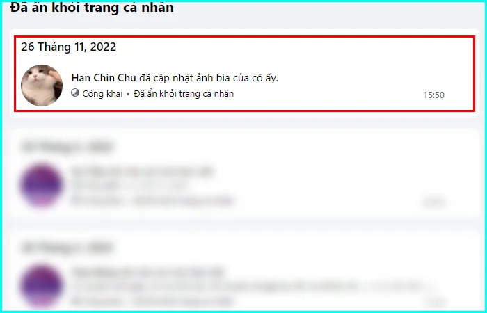 cách khôi phục bài viết đã ẩn trên Facebook bằng máy tính
