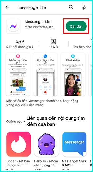 cách tải facebook lite cho android