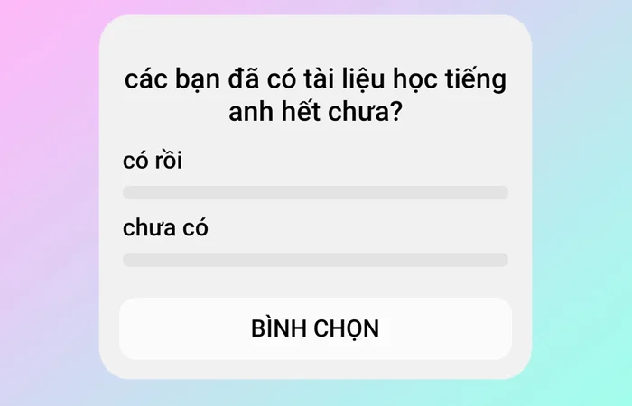 Cách tạo cuộc thăm dò trên Messenger trực quan