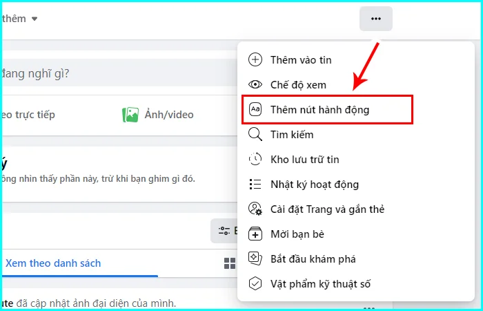 cách tạo nút tin nhắn trên fanpage facebook bằng máy tính