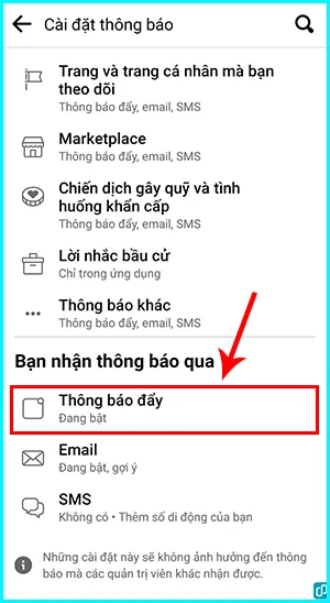 cách tắt âm thanh thông báo facebook trên điện thoại