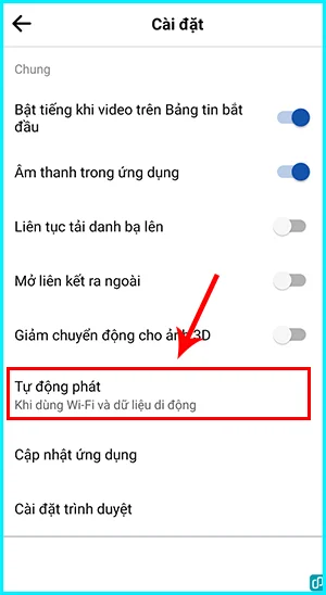 cách tắt âm thanh tự động phát trên Facebook