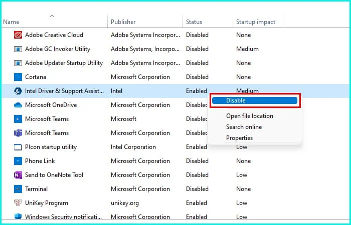 cách tắt phần mềm khởi động cùng với windows