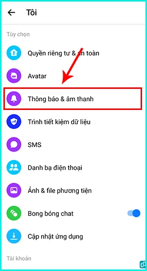 cách tắt thông báo messenger trên điện thoại