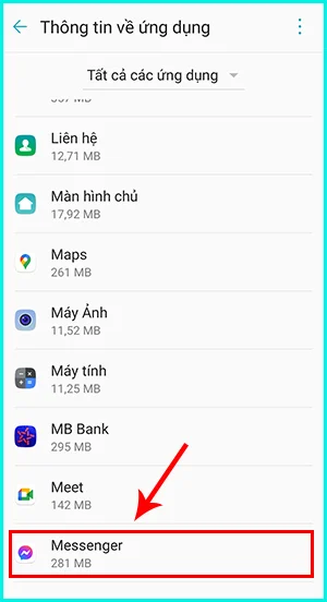 cách tắt thông báo messenger trên thiết bị