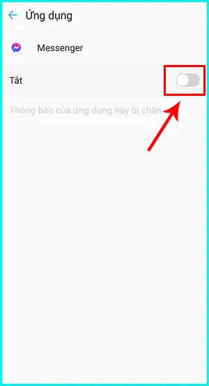 cách tắt thông báo messenger trên thiết bị