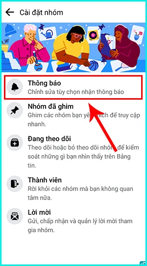 cách tắt thông báo nhóm trên điện thoại