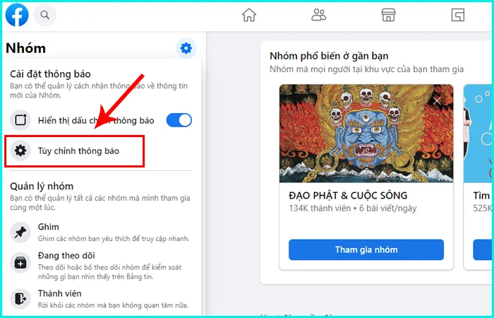 cách tắt thông báo nhóm trên máy tính