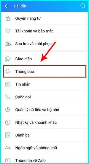 cách tắt thông báo sinh nhật bạn bè trên zalo