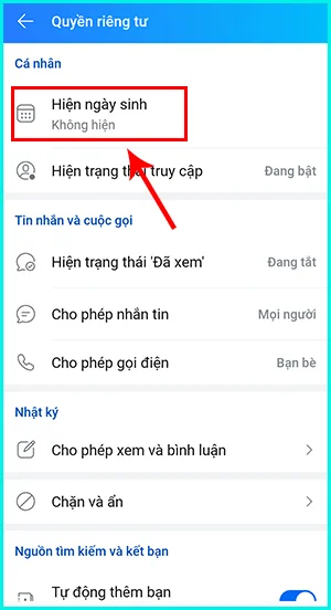 cách tắt thông báo sinh nhật trên zalo