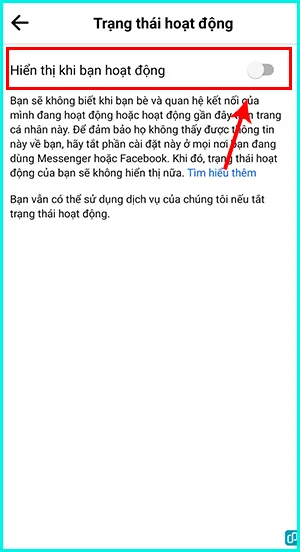 cách tắt trạng thái hoạt động facebook