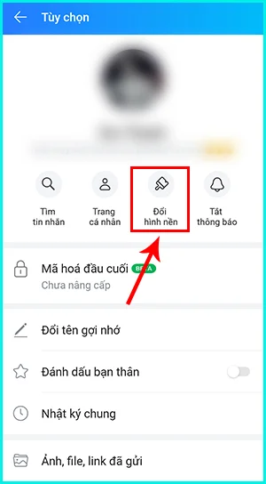 cách thay đổi hình nền zalo