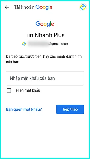 cách thay đổi số điện thoại gmail bằng điện thoại