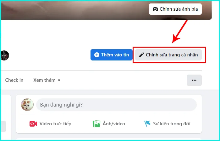 cách thêm tiểu sử trên trang facebook cá nhân bằng máy tính