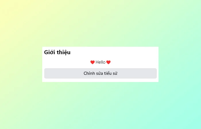 Cách thêm, xóa tiểu sử trên trang cá nhân Facebook