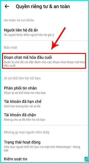 cách xem lịch sử đăng nhập messenger