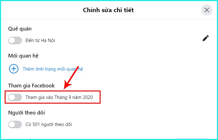 cách xem ngày tham gia facebook trên máy tính