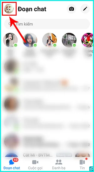 cách xem tin nhắn chờ trên Messenger bằng điện thoại